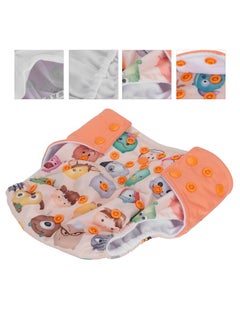 Zerodis Baby Reusable Nappy Diaper, One Size Adjustable Baby Nappy Infant Washable Cloth Diapers for Newborn Children Infant(Cartoons)  - Image 3