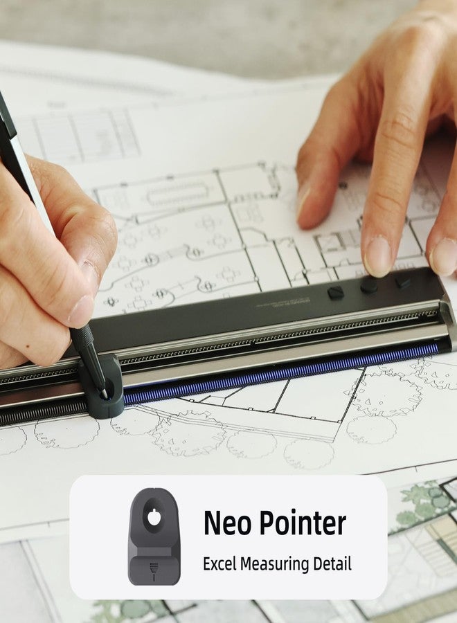 HOZO NeoDrafting Kit, Modular Accessory Compatible with NeoRuler, Including 2 Different Size Penholders-0.8mm and 1.2mm, for Precision Drafting and Drawing - Image 3