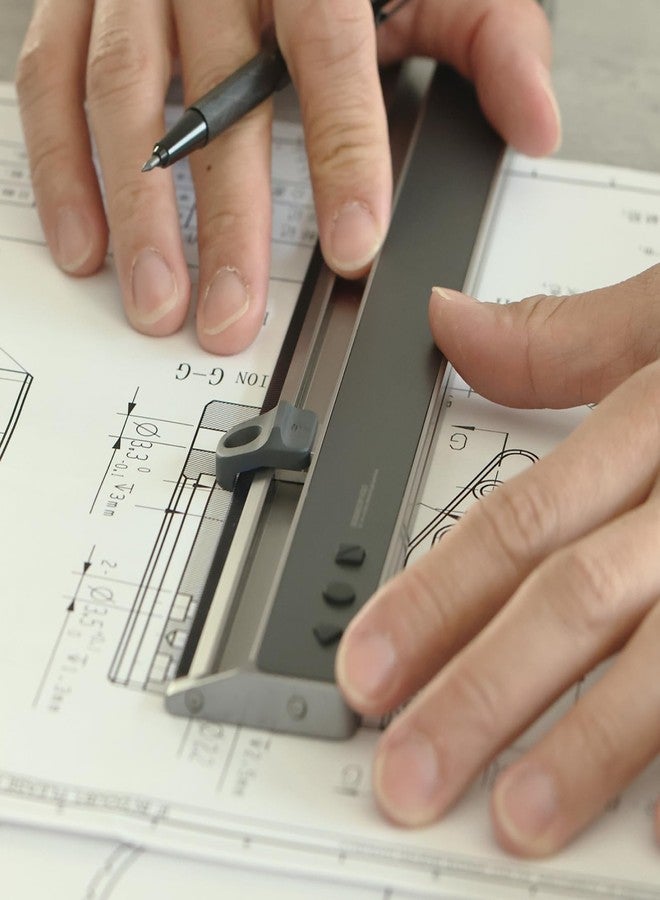 HOZO NeoDrafting Kit, Modular Accessory Compatible with NeoRuler, Including 2 Different Size Penholders-0.8mm and 1.2mm, for Precision Drafting and Drawing - Image 4