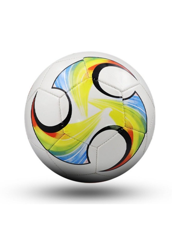 Beauenty World Cup Children's No. 5 Football Campus Primary and Secondary School Football Machine Sewn No. 5 PVC Seamless Competition Training Football (Colorful) 