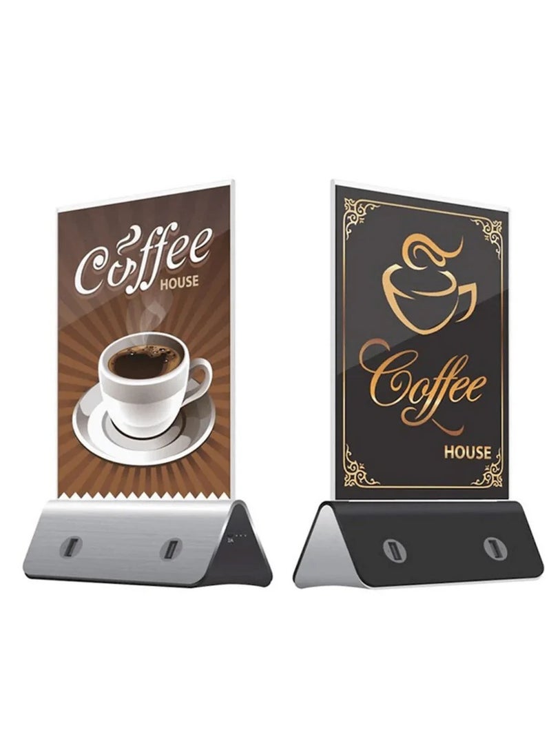 ADAK Menu Holder 13000 mAh Power Bank – Elevate Your Restaurant and Cafe Advertising Game - Image 1