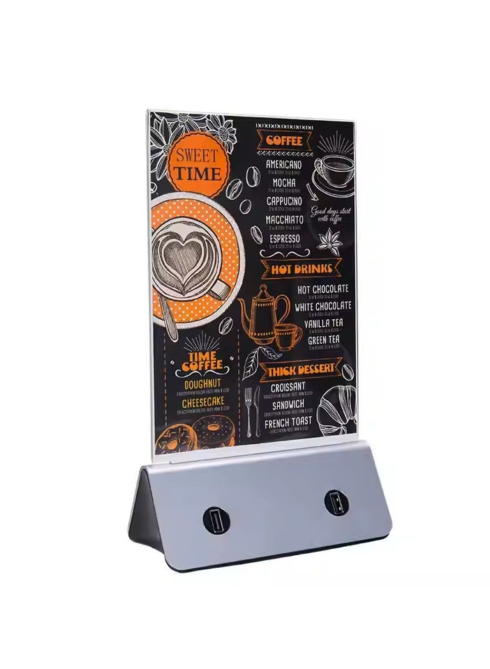 ADAK Menu Holder 13000 mAh Power Bank – Elevate Your Restaurant and Cafe Advertising Game - Image 2