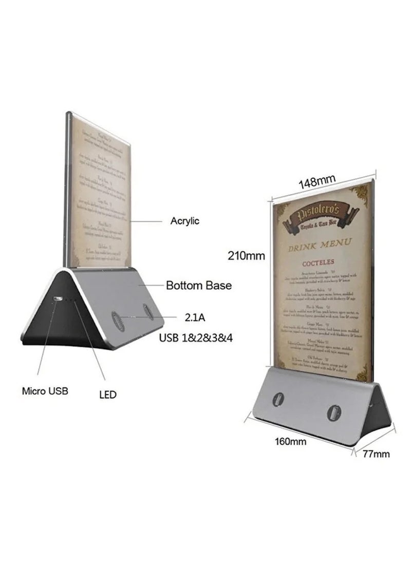 ADAK Menu Holder 13000 mAh Power Bank – Elevate Your Restaurant and Cafe Advertising Game - Image 4