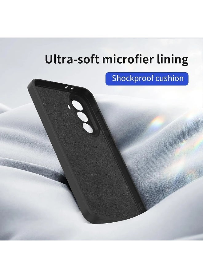 جاجيك Samsung Galaxy A56 Case Cover Silky-Soft Silicone Touch Full-Body Protective Case With 2-Pack Screen Protector 9H Hardness Full HD Glass for Samsung A56 6.7-inch - Image 4