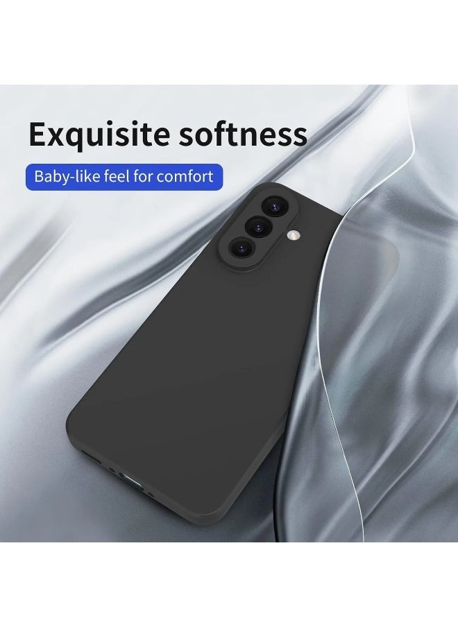 جاجيك Samsung Galaxy A56 Case Cover Silky-Soft Silicone Touch Full-Body Protective Case With 2-Pack Screen Protector 9H Hardness Full HD Glass for Samsung A56 6.7-inch - Image 3