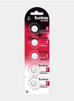 Uniross Uniross Lithium Coin Cells CR1616 (Blister of 5)  - Image 1