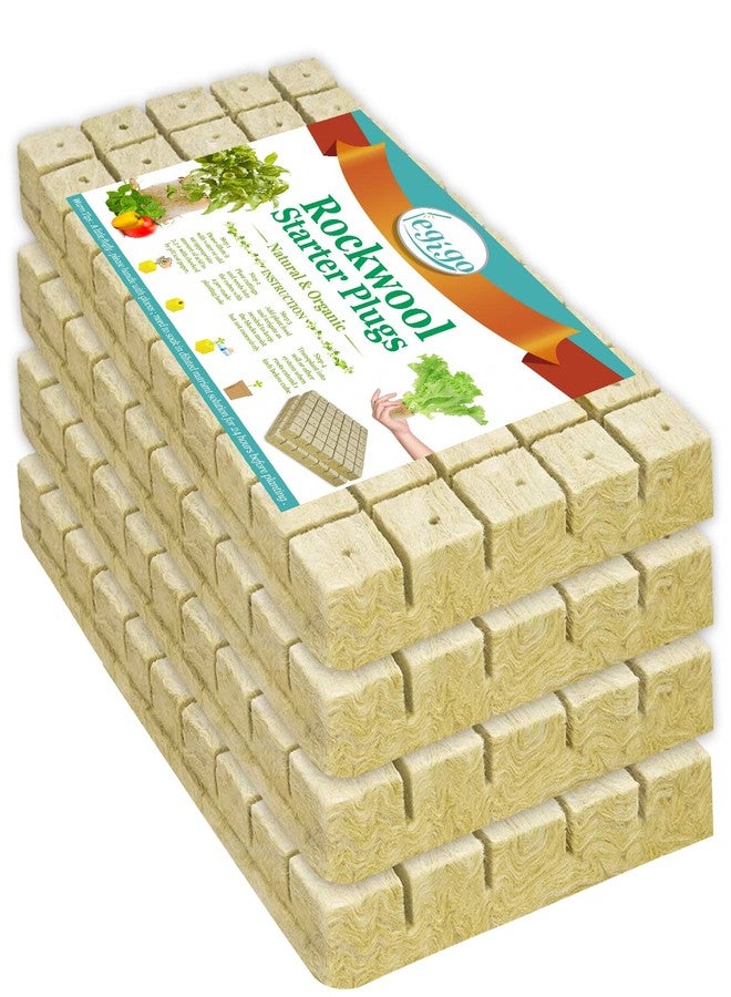 Legigo 1 Inch Rockwool Cubes Seed Starter Grow Cubes for Hydroponics, Rock Wool Planting Cubes Clone Cubes Soilless Cultivation Hydroponics Pods for Garden Plants Germination (4 Sheet, 200 Plugs) - Image 1