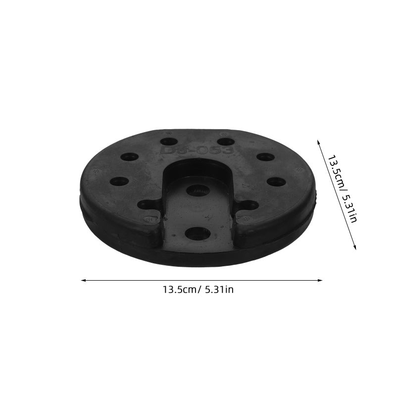 4Pcs Weighted Floor Lamp Base Counterweight in Black Plastic for Enhanced Stability and Rust Resistance - Image 2