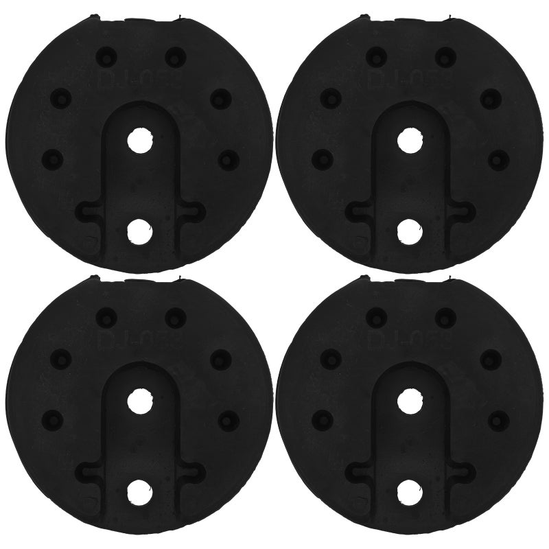 4Pcs Weighted Floor Lamp Base Counterweight in Black Plastic for Enhanced Stability and Rust Resistance - Image 1