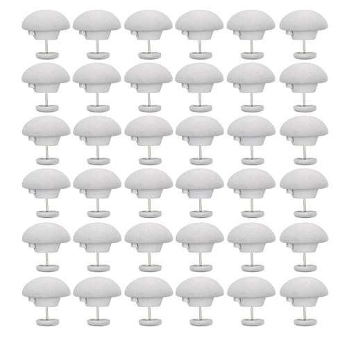 aDai Duvet Pin Duvet Clips | Comforter Clips | Double-Sided Pin Fasteners with Soft Fabric Material | Clips with Long & Short Nails for Duvet Covers, Quilts, Cushions, Curtains | Grey | Pack of 36 - Image 1