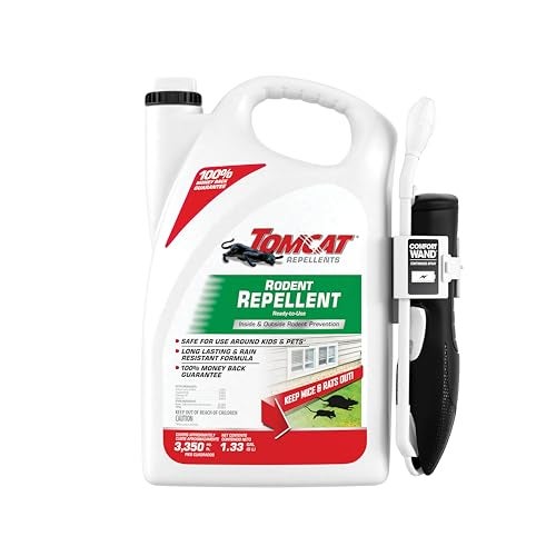 Tomcat Repellents Rodent Repellent Ready-to-Use, For Indoor and Outdoor Mouse and Rat Prevention with Peppermint, Cinnamon and Garlic Essential Oils, 1 gal. - Image 1
