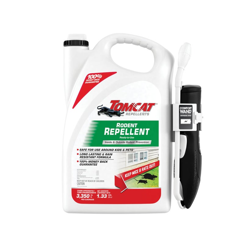 Tomcat Repellents Rodent Repellent Ready-to-Use, For Indoor and Outdoor Mouse and Rat Prevention with Peppermint, Cinnamon and Garlic Essential Oils, 1 gal. - Image 2