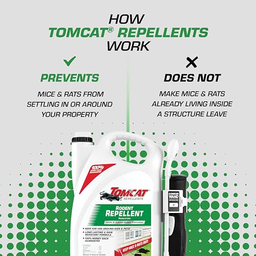 Tomcat Repellents Rodent Repellent Ready-to-Use, For Indoor and Outdoor Mouse and Rat Prevention with Peppermint, Cinnamon and Garlic Essential Oils, 1 gal. - Image 3