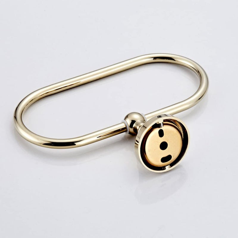 Baluue Wall Mounted Bathroom Towel Ring Durable Easy Install - Image 5
