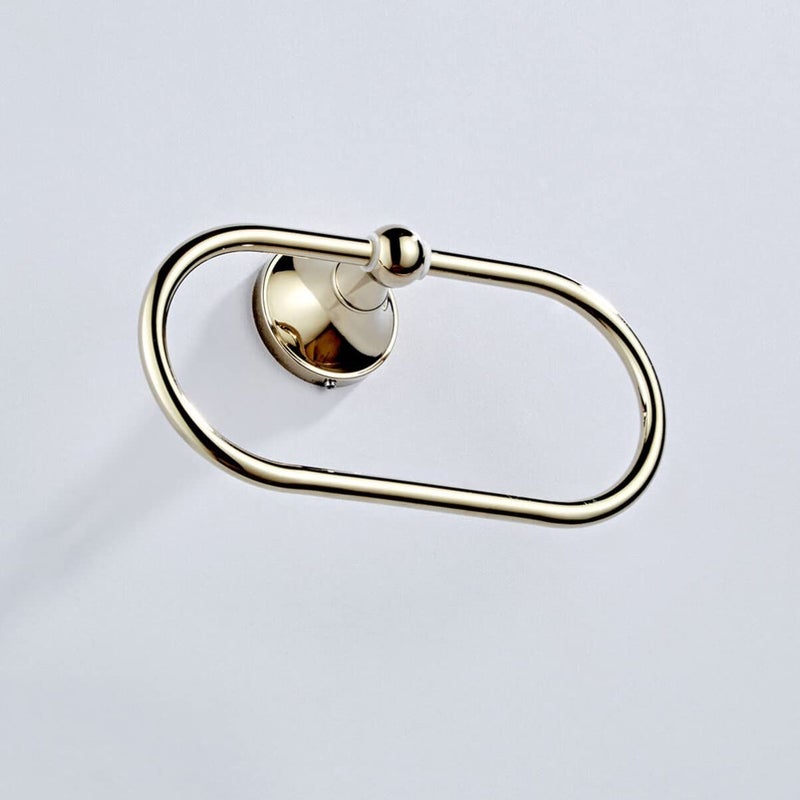 Baluue Wall Mounted Bathroom Towel Ring Durable Easy Install - Image 3
