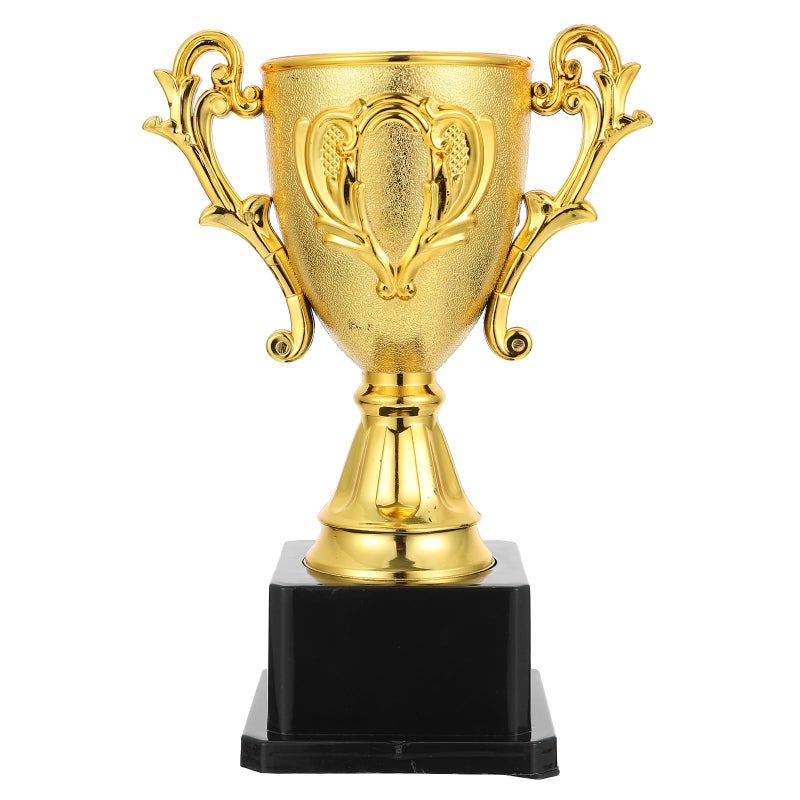 IMIKEYA Gold Trophy Cup Plastic Award Trophies Cups First Place Winner Award Trophies Cup for Sports Tournament Competition Kids Parties