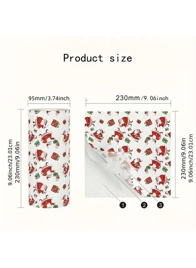 Christmas Kitchen Paper Towels 3 Ply Disposable Dry Wet Dual Use Printed Embossed - Image 4