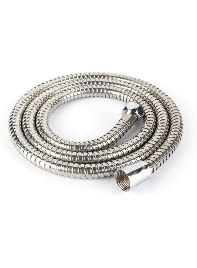 general Stainless Steel Flexible Shower Hose 2M Long Bathroom Water Extension Plumbing Pipe Pulling Spring Tube - Image 1