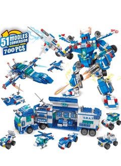 STEM Building Toys for Boys Age 8-12, Erector Set Building Blocks for 6-8 Year Old Boys, Educational Build a Robot Truck Kit Compatible with Major Brands for 6 7 8 9 10 12 yl (700Pcs 51 modles)