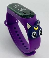 Crayon Shin-chan LED Waterproof Kids Watch Purple-Nalu cat