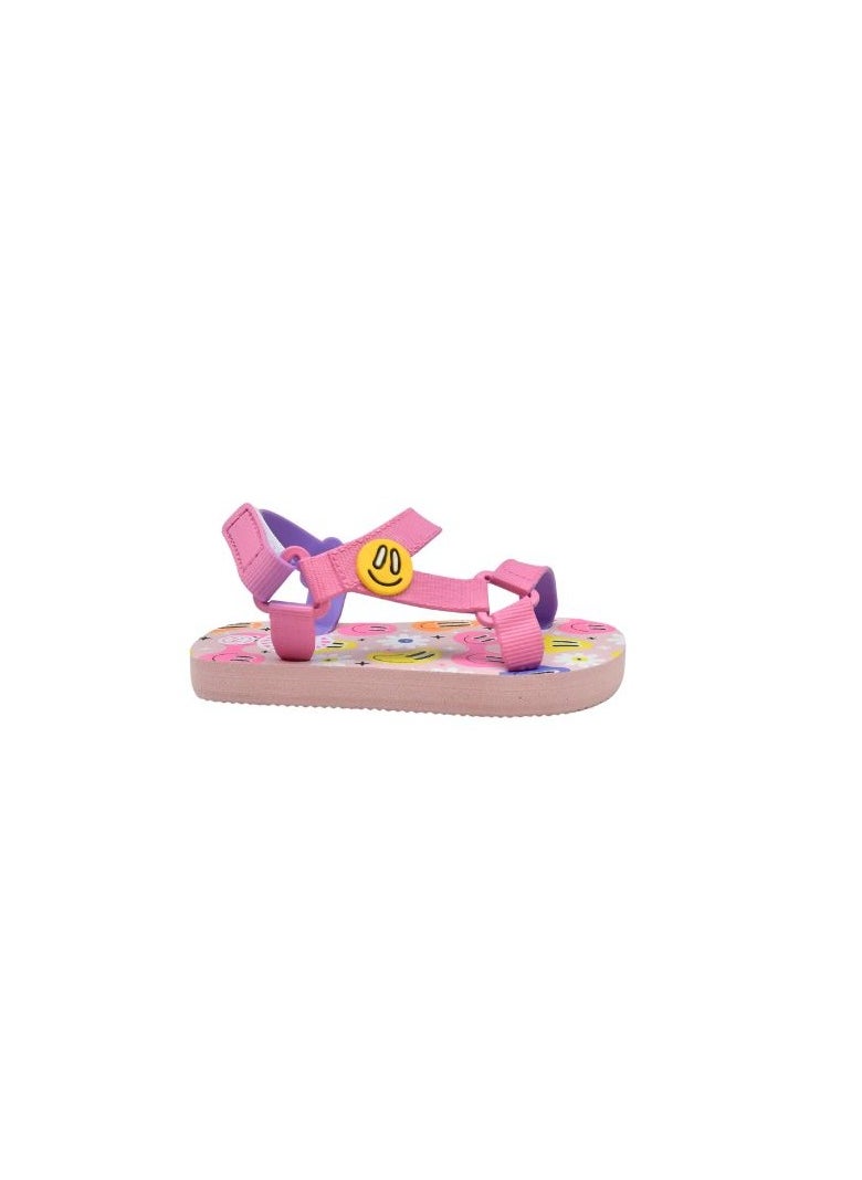 CUBS Pink Smiles and flowers Baby Girl Sling CUBS Sandal  - Image 3