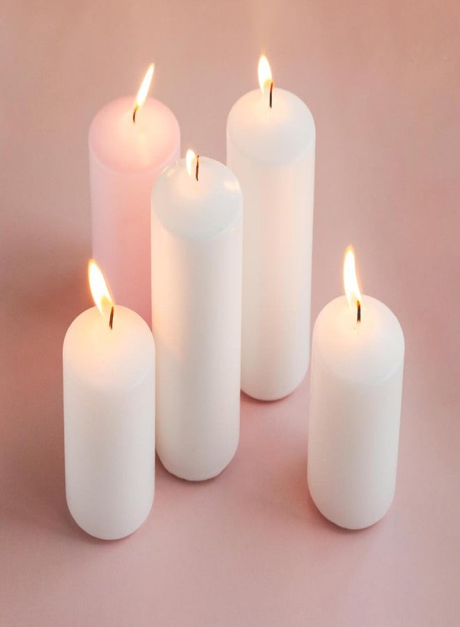 Sihuida 4 Pack White Pillar Candles, 2x4 Inch, Long-Lasting, Dripless and Smokeless Unscented Candles, Ideal for Home Décor, Parties Weddings and Relaxation - Image 3