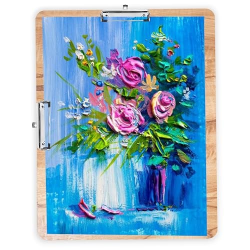 Eduway 19x14 Wooden Drawing Board/Lap Board | with 2 Paper Clips | Perfect for Sketching, Painting, Writing & Art Work | Smooth Durable Surface for Student, Artists & Kid - Image 1