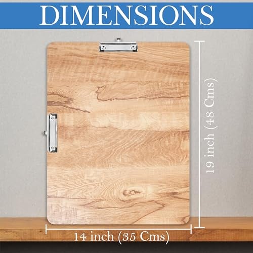 Eduway 19x14 Wooden Drawing Board/Lap Board | with 2 Paper Clips | Perfect for Sketching, Painting, Writing & Art Work | Smooth Durable Surface for Student, Artists & Kid - Image 2