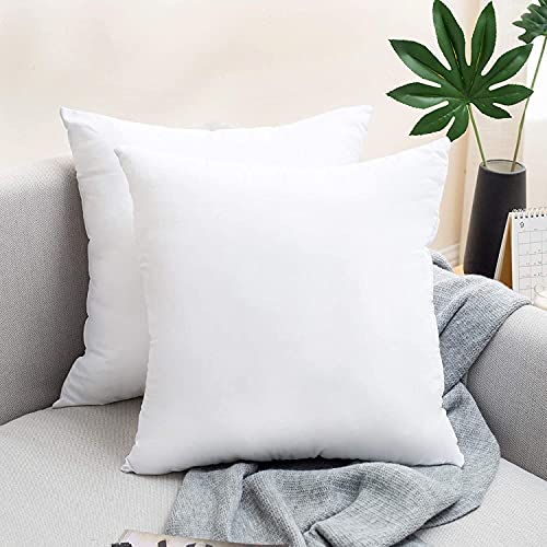 HFI UrbanArts Pure Virgin Microfiber Polyester Fiber Cushion Fillers - Pack of 3 Pcs | 18 x 18 Inches | White | Cushions, Cushions for Sofa, Cushion, Cushion Pillow, Cushion, Bed Pillow - Image 1