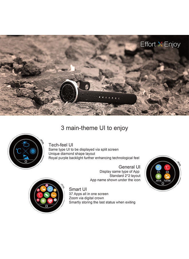 AiWatch - C5 Smart Watch Phone 2G GSM Bluetooth 4.0 1.22" TFT Screen 64MB RAM 128MB ROM for IOS 7.0 Android 4.4 green - Image 1
