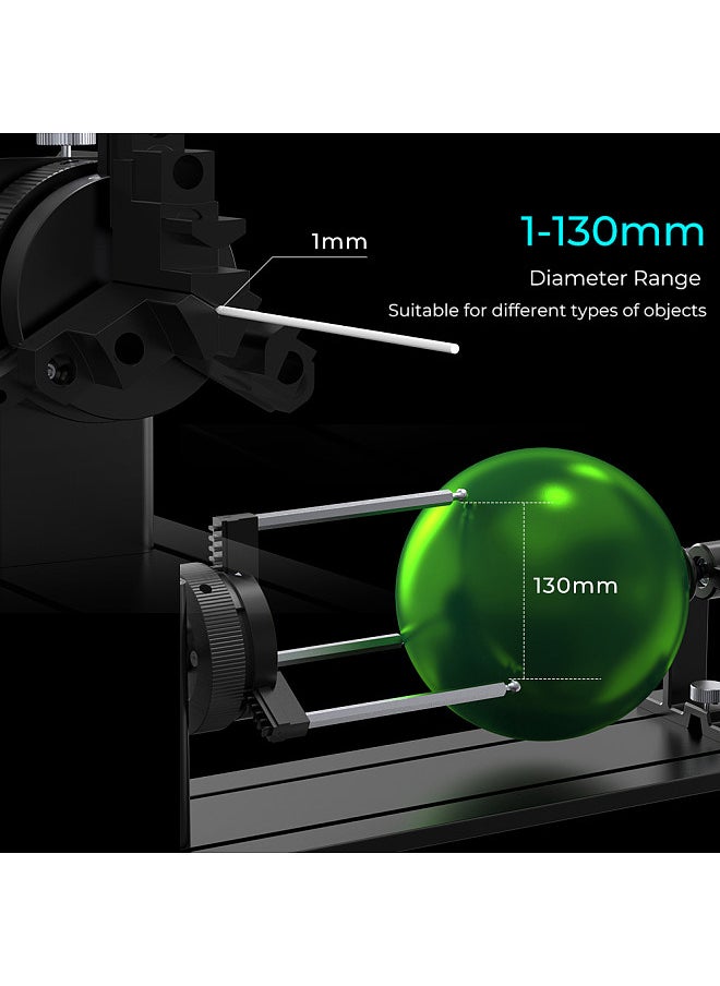 Creality 3D Rotary Kit Pro 3 in 1 Jaw Rotary Roller Multifunctional Laser Engraver Attachment Use for Cylindrical Objects Wine Glass Tumbler Ring Ball  - Image 5