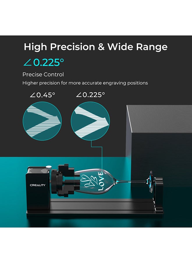 Creality 3D Rotary Kit Pro 3 in 1 Jaw Rotary Roller Multifunctional Laser Engraver Attachment Use for Cylindrical Objects Wine Glass Tumbler Ring Ball  - Image 4
