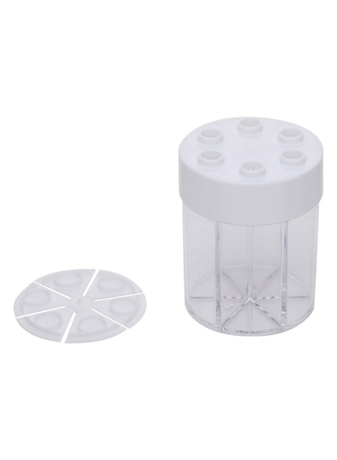 AL SANIDI - Divided Plastic Spices Storage, Tea, coffee and sugar storage for trips, Transparent , big - Image 1