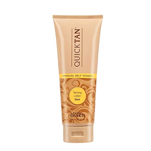 Body Drench Quick Tan Self Tanning Lotion  Sunless Tanning Lotion for Women NaturalLooking Self Tan Dark 8 fl oz