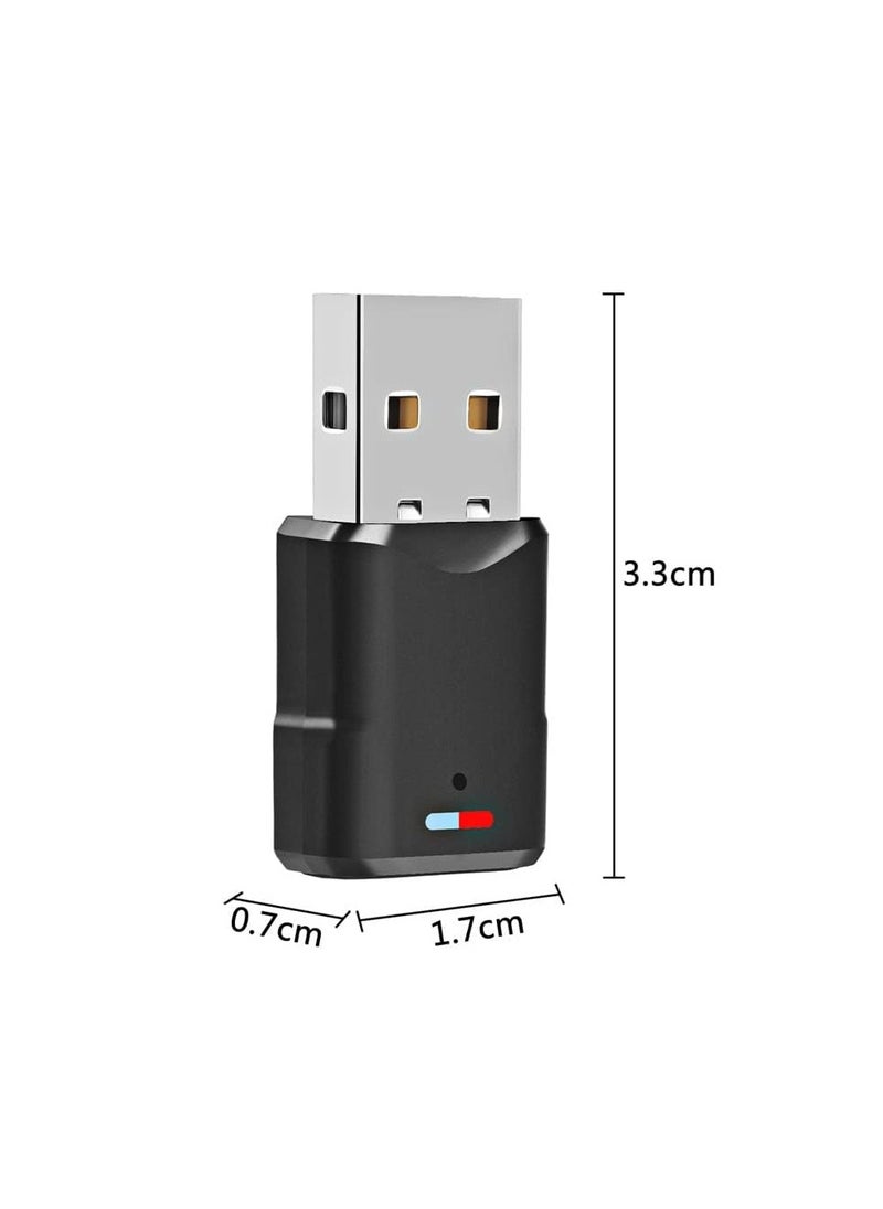 Bluetooth Audio Adapter for PS5 Bluetooth Dongle 5.0 Adapter Compatible with Airpods, Headset, Speaker - for PS5/PS4/Windows 10/8/7/XP USB Bluetooth 5.0 Dongle