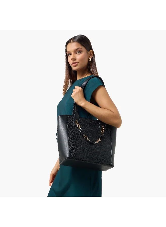 Sasha Sasha Tom Tote Bag with Chain Detail
