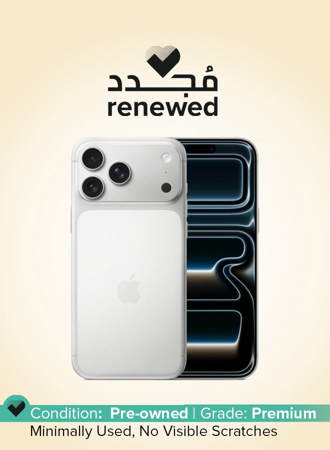Apple Renewed - iPhone 17 Pro Max 256 GB Silver 5G (eSim only) With FaceTime - International Version - Image 1
