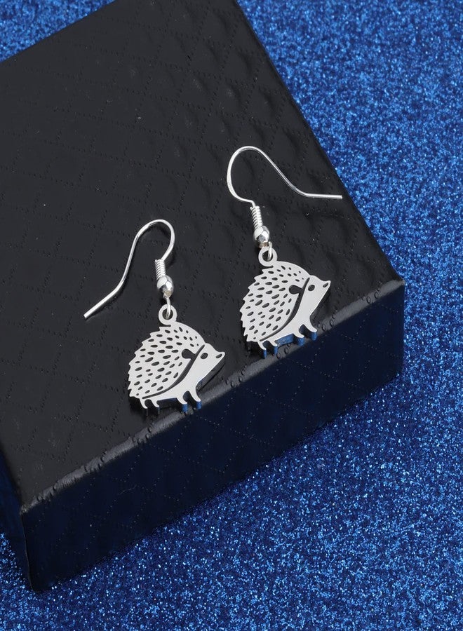 WUSUANED Hedgehog Shape Earrings Hedgehog Lover Gifts Animal Lover Gifts Hedgehog Charm Jewelry For Women (Hedgehog earrings) - Image 4