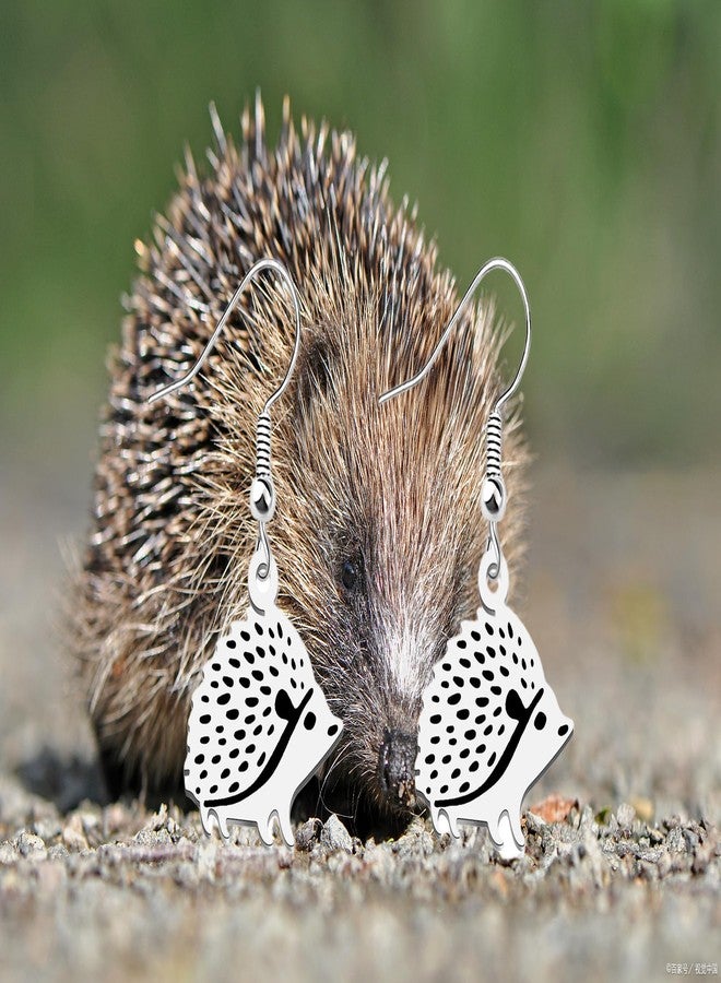 WUSUANED Hedgehog Shape Earrings Hedgehog Lover Gifts Animal Lover Gifts Hedgehog Charm Jewelry For Women (Hedgehog earrings) - Image 5