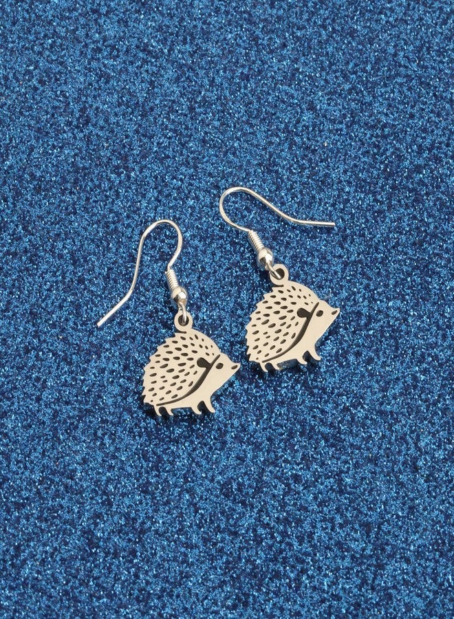 WUSUANED Hedgehog Shape Earrings Hedgehog Lover Gifts Animal Lover Gifts Hedgehog Charm Jewelry For Women (Hedgehog earrings) - Image 2