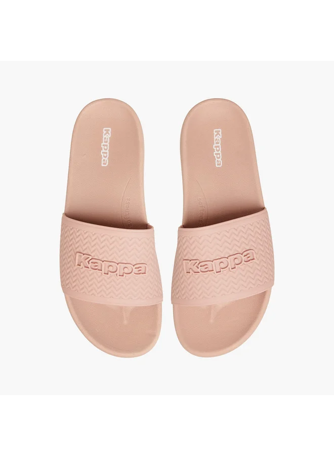 كابا Women's Logo Embossed Flip Flops