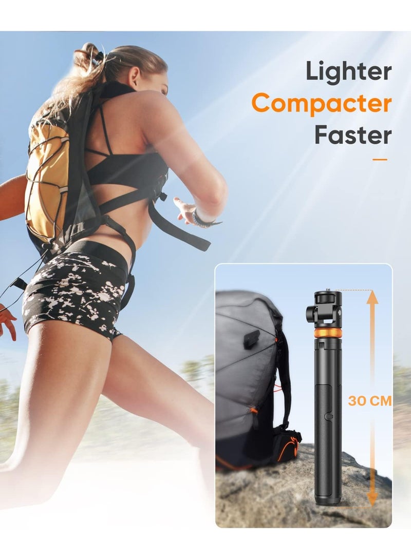 BUANIERT 1.58 M Phone Tripod, Tripod for iPhone & Selfie Stick Tripod with Remote, Extendable Phone Tripod Stand & Travel Tripod, Solidest Cell Phone Tripod Compatible with iPhone/Android - Image 5