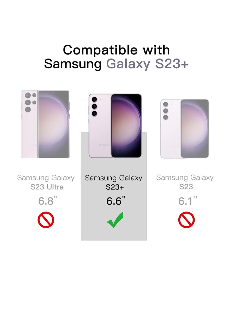 DUSALA Magnetic Case for Samsung Galaxy S23+ / S23 Plus 6.6-Inch, Compatible with MagSafe, Shockproof Protective Phone Cover, Non-Yellowing Hard Clear PC Back (Clear) - Image 2