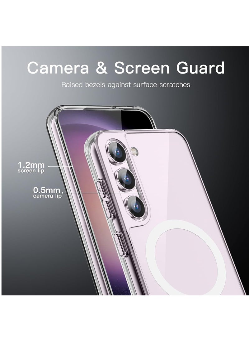 DUSALA Magnetic Case for Samsung Galaxy S23+ / S23 Plus 6.6-Inch, Compatible with MagSafe, Shockproof Protective Phone Cover, Non-Yellowing Hard Clear PC Back (Clear) - Image 5