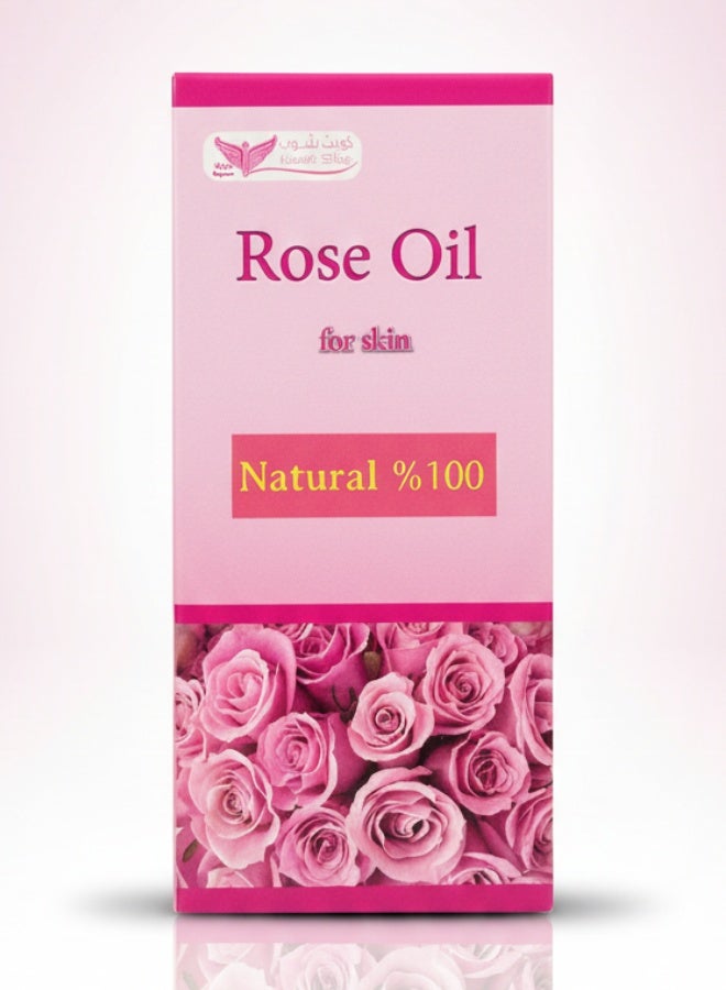 Rose Oil for Skin 100 % Natural 125 ml Pure Rose Oil for Face Body Hair Moisturizing Brightening Nourishing