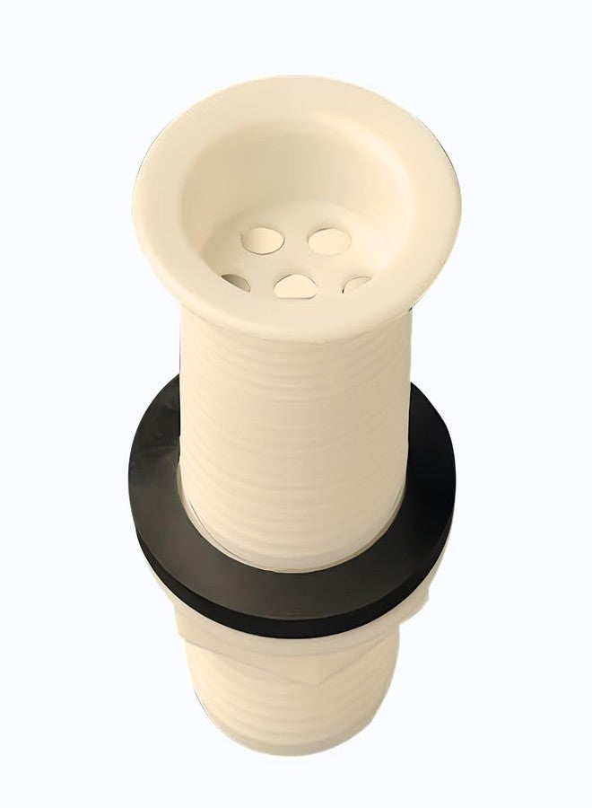 New Ware® PVC Waste Coupling Stopper with Plastic Fittings (Full Thread) for Wash Basin - Durable and Leak-Proof Sink Drain Stopper - Image 1