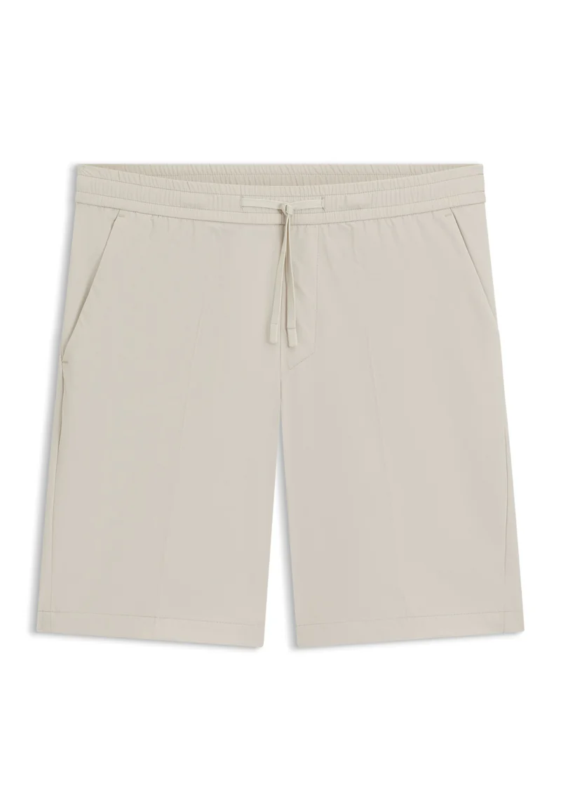 BOSS Light Beige Water-repellent regular-fit shorts in quick-dry twill for Men | Best Price UAE