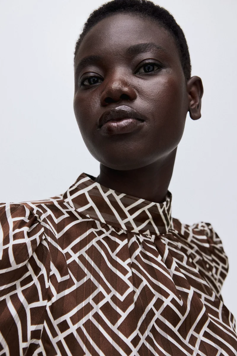 H&M Stand-collar blouse