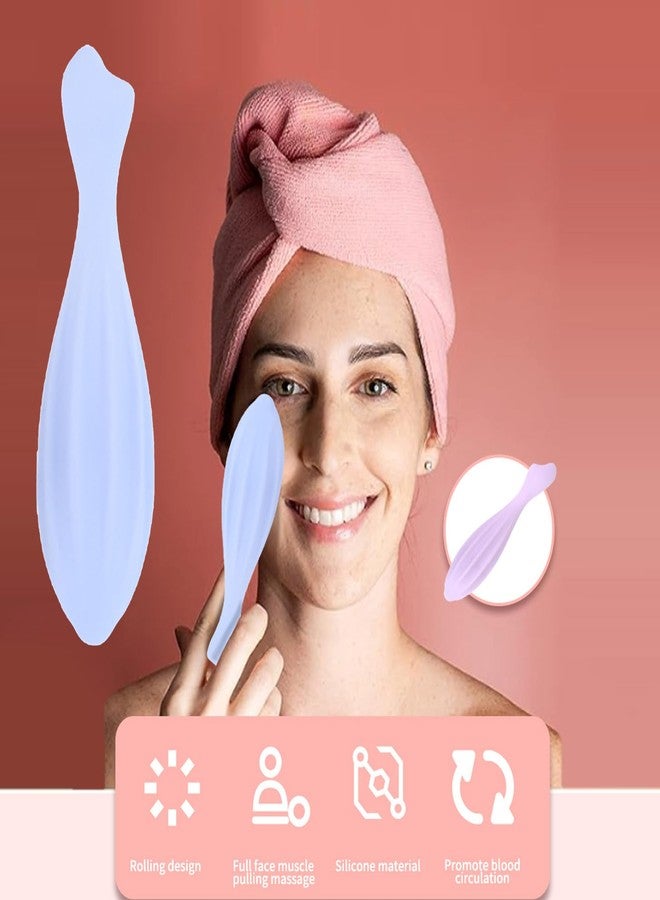URTERYSER Face Roller, Silicone Skin Care Beauty Lifting Contouring Silicone Face Massage Face Roller - Image 4