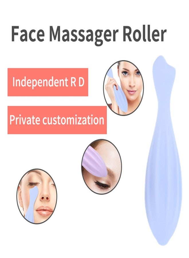 URTERYSER Face Roller, Silicone Skin Care Beauty Lifting Contouring Silicone Face Massage Face Roller - Image 2